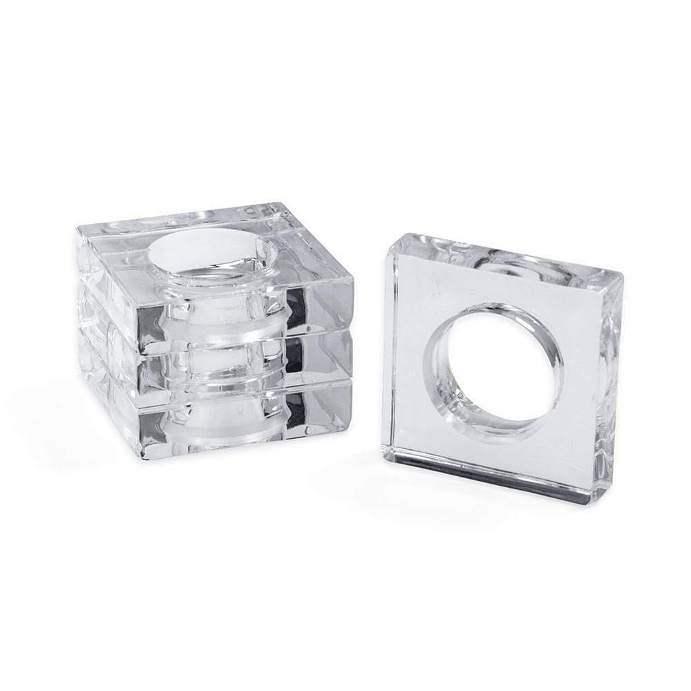Clear Acrylic Napkin Rings