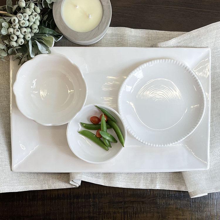 Melamine Oval Platter | Cream