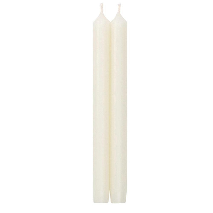 Straight Taper 12" Candles in White