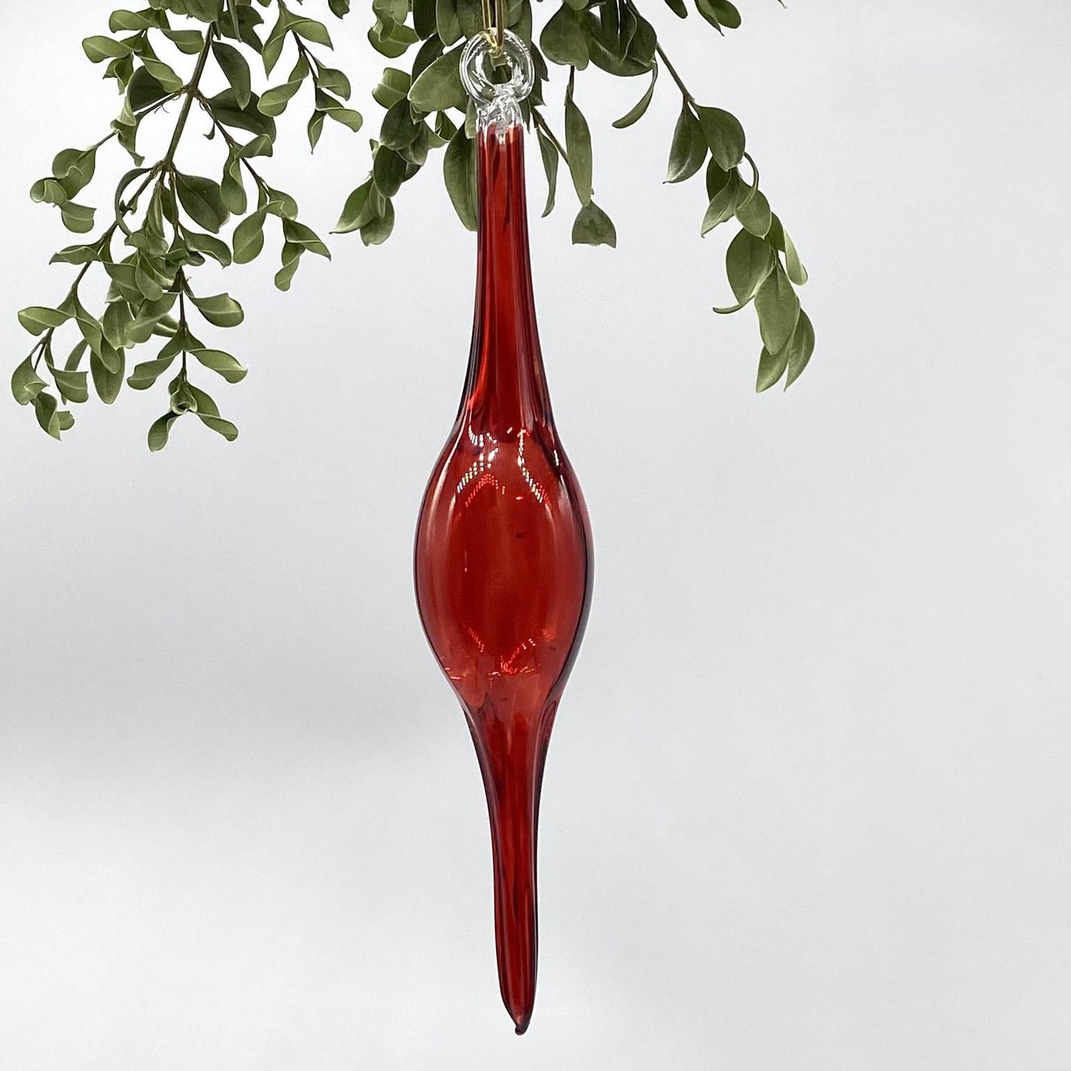 Swirled Glass Icicle