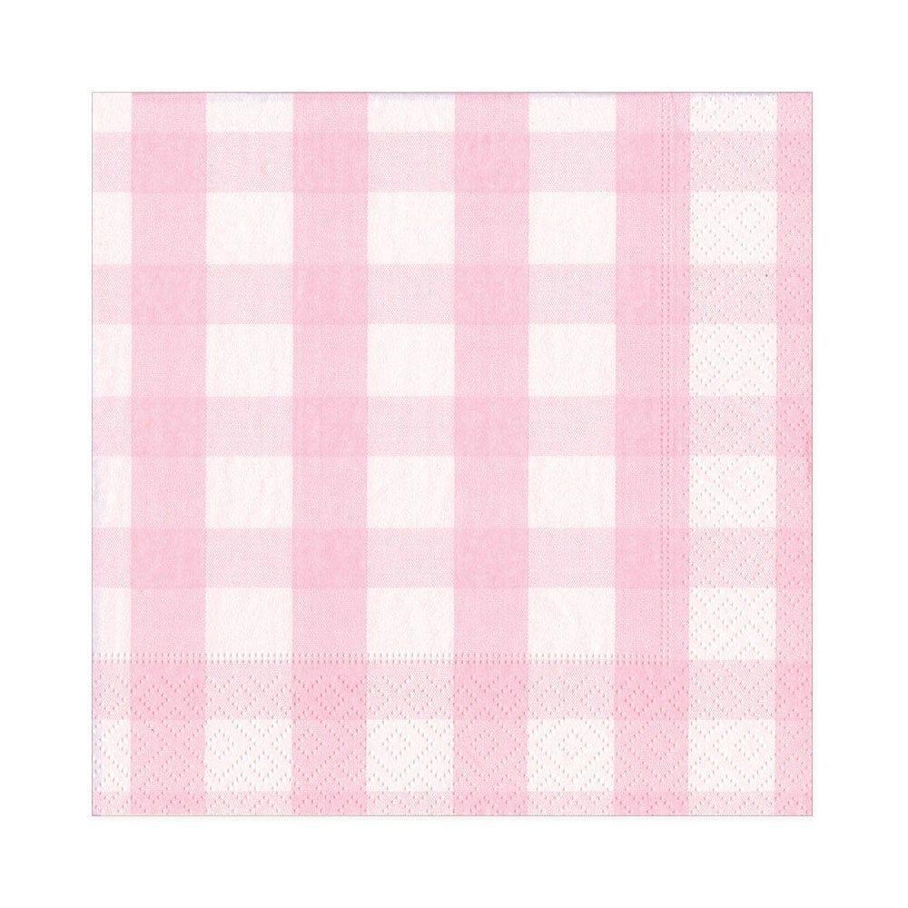 Gingham Luncheon Napkins | Pink