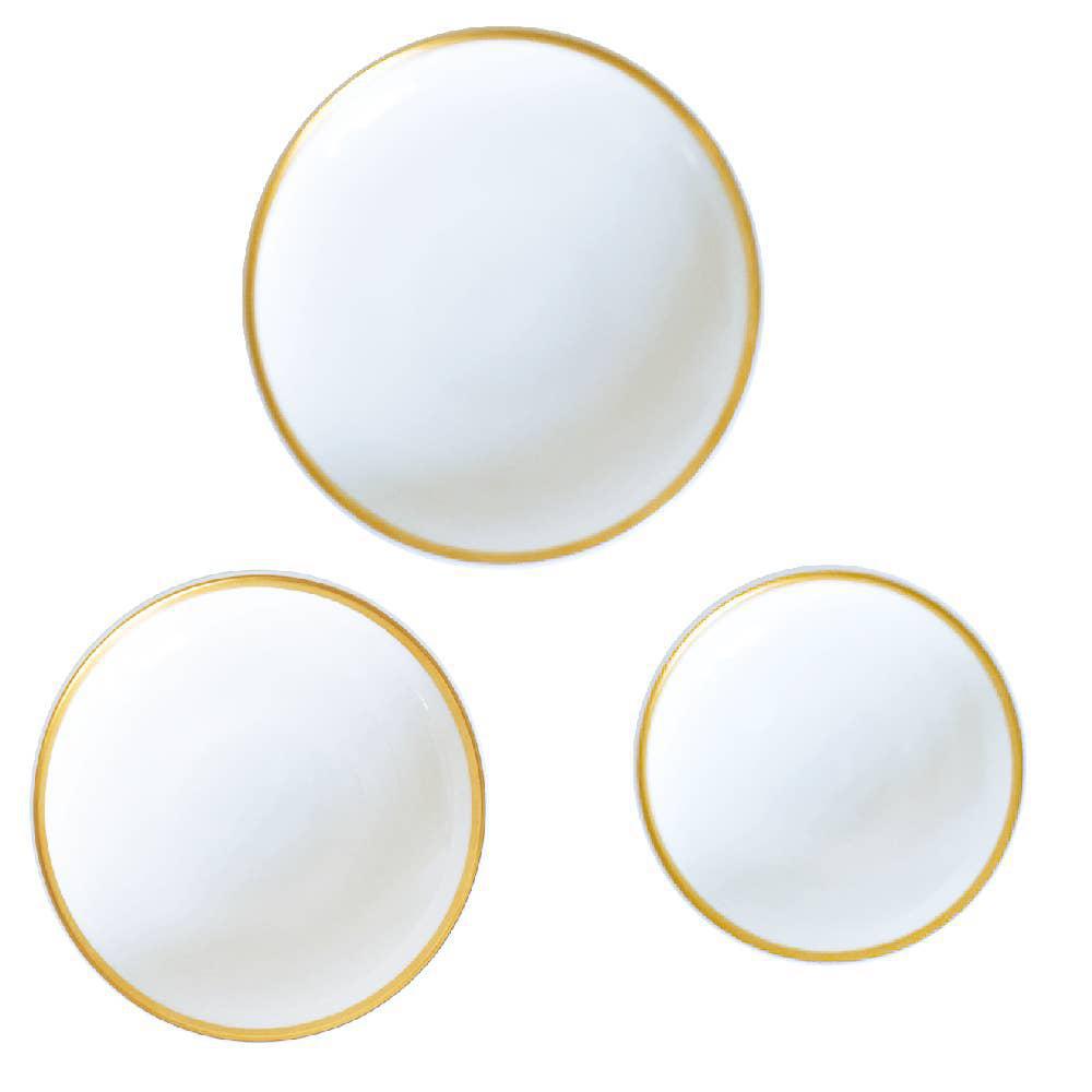 Golden Edge Canapé Dishes Set
