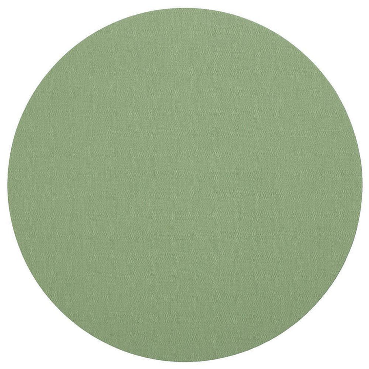 Classic Canvas Round Placemat | Moss Green