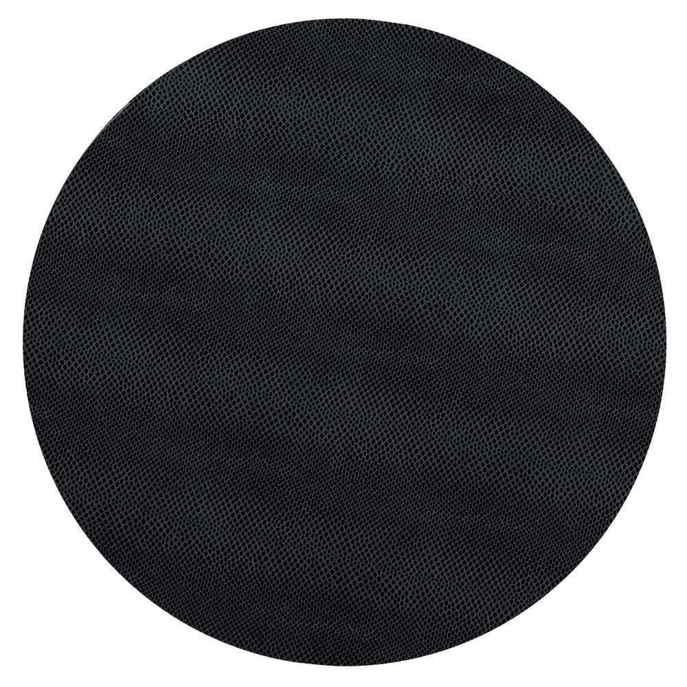 Lizard Round Placemat | Black