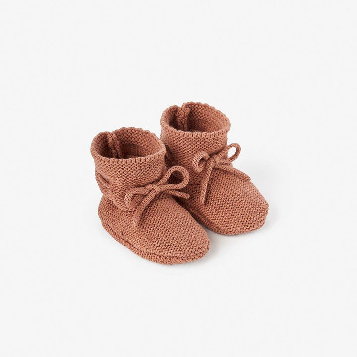 Knit Booties | Rust