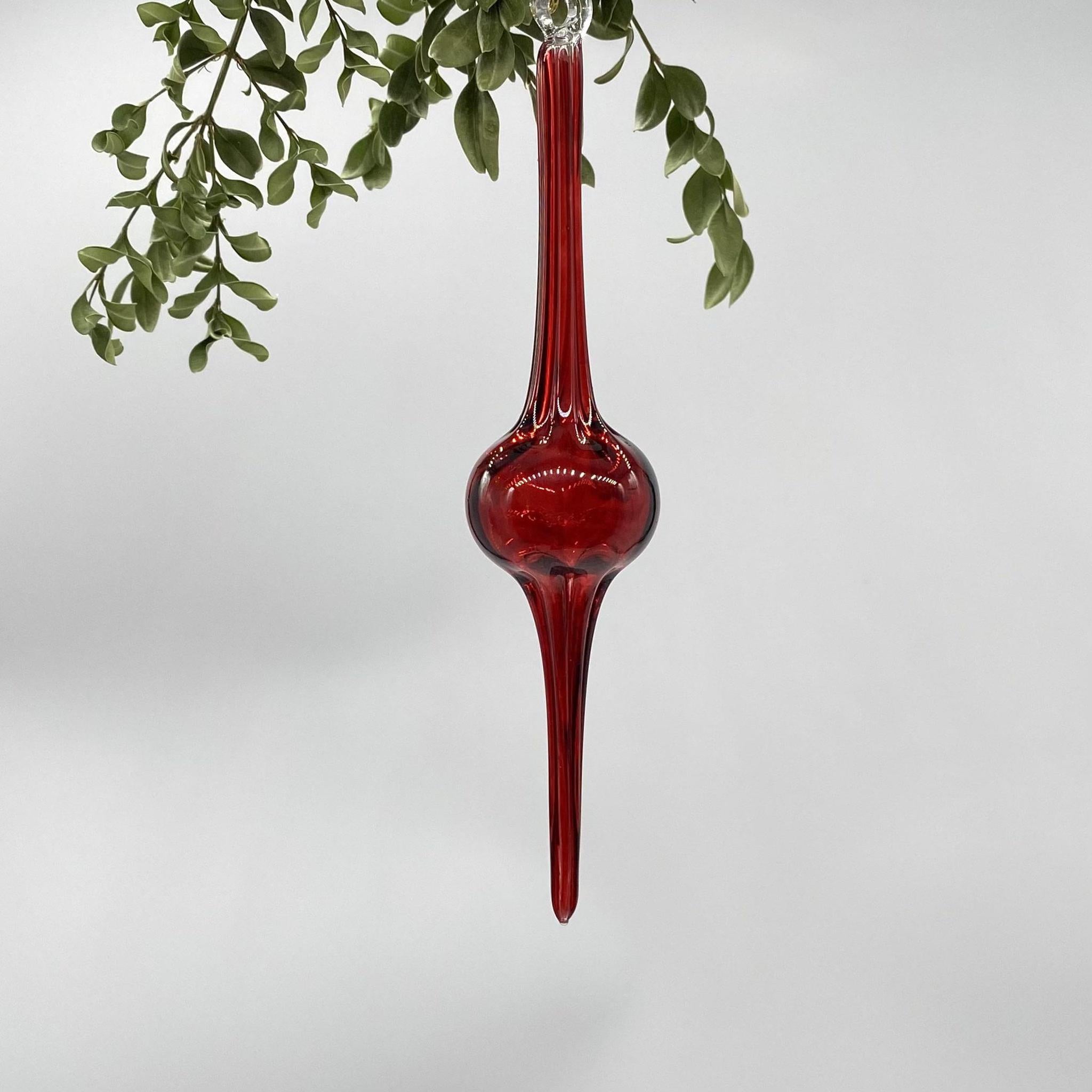 Assorted Bulb Glass Icicle Ornaments