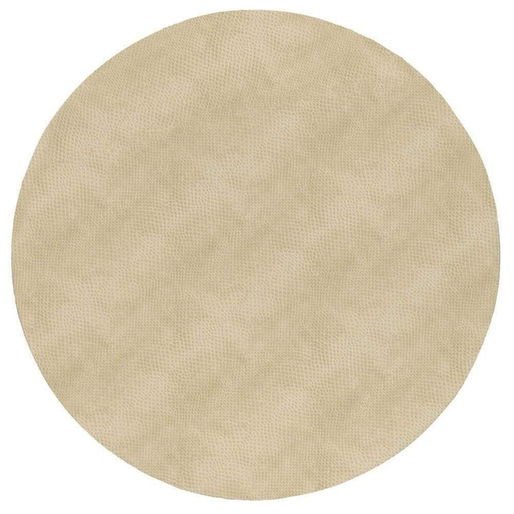 Snakeskin Round Placemat | Ivory