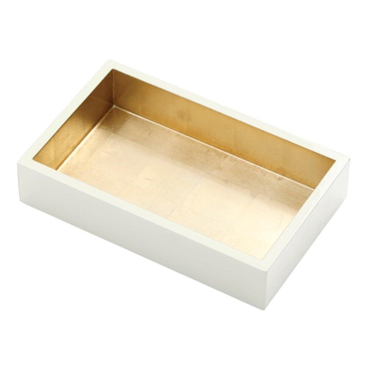 Ivory & Gold Lacquer Guest Napkin Holder