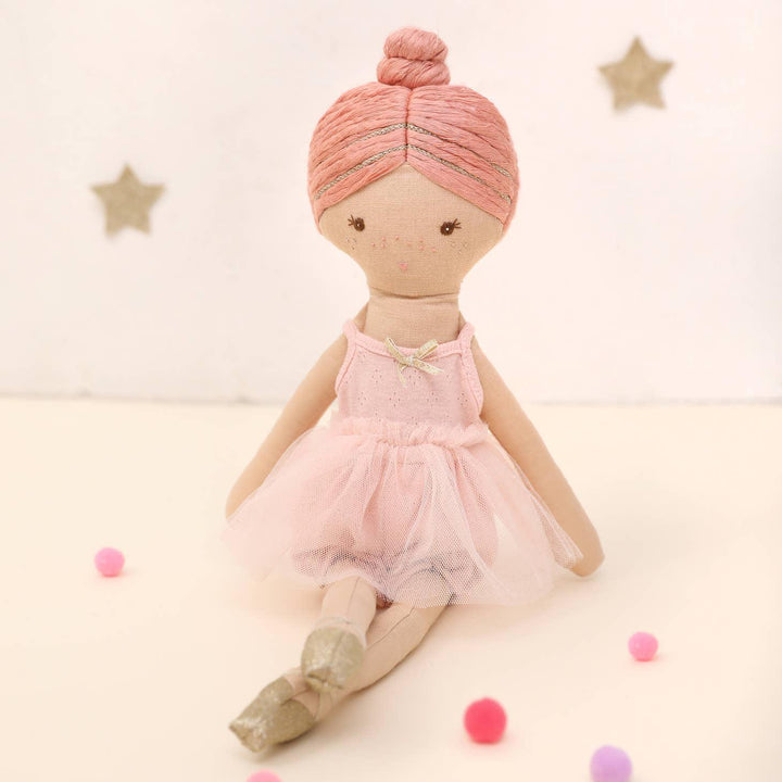 Blush Pointelle Ballerina Doll