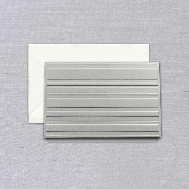 Embossed Real Grey Lines Boxed Cards