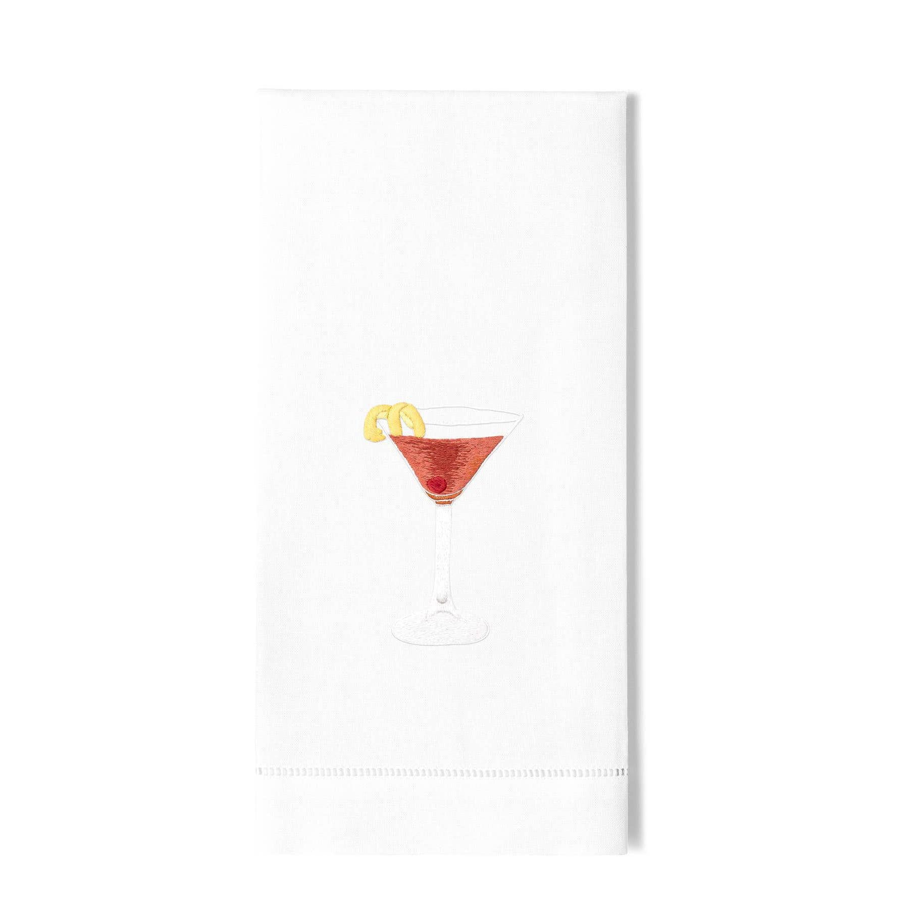 Manhattan Cocktail Hand Towel