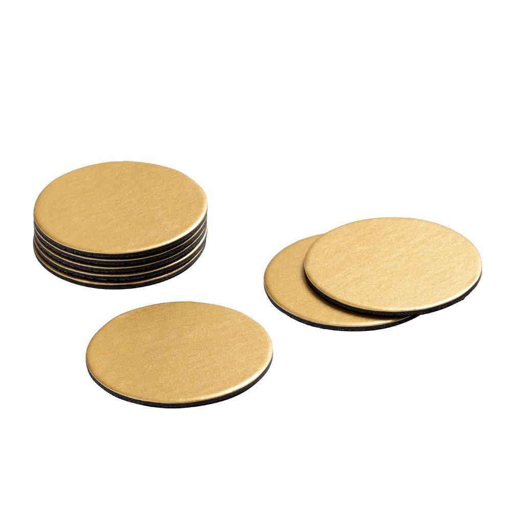 Luster Felt-Backed Coasters | Gold